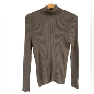 Gray Turtleneck Sweater